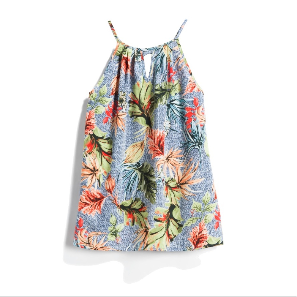 PAPERMOON - Tropical Keyhole Blouse - NEW size M